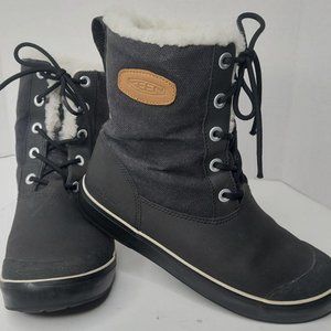 Keen Warm Black Elsa Waterproof Boots Size 8.5